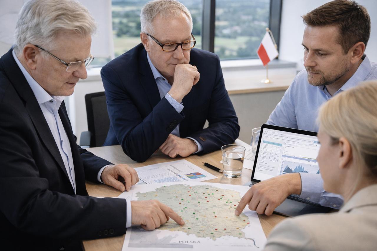 Projektabstimmung mit Karte